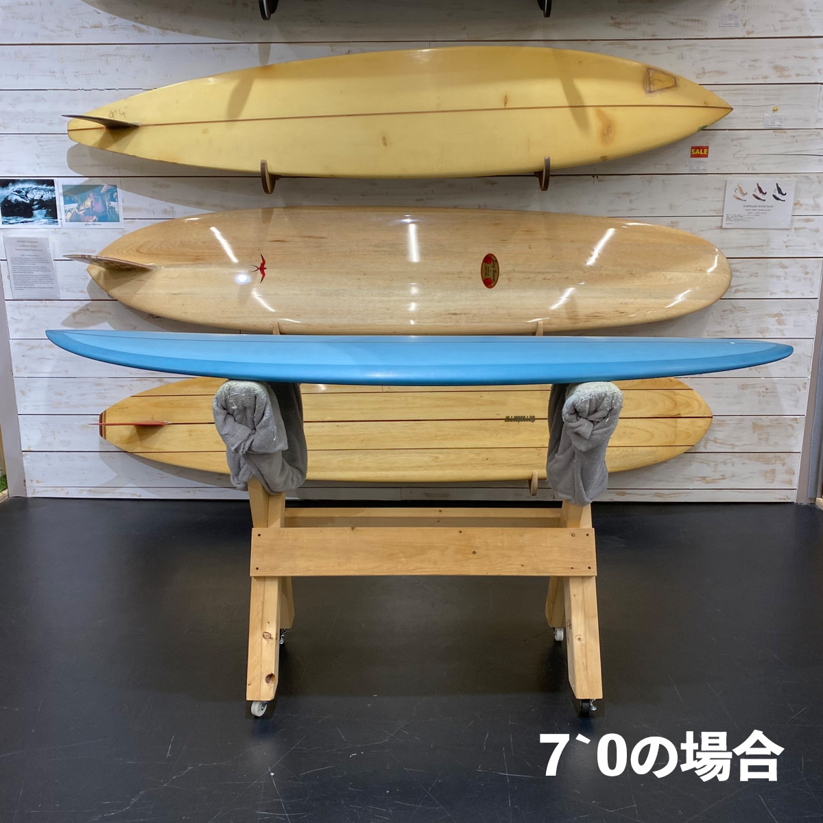 サーフボードスタンド 木製スタンド マルチスタンド サーフボード専用スタンド